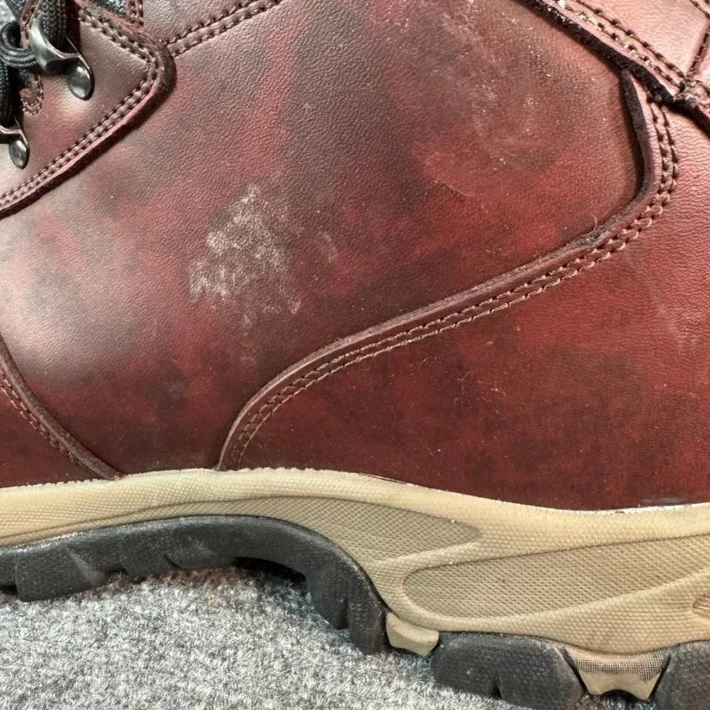Hi-Tec Bandera II Waterproof Hiking Boots Mens 14 Burgundy Leather i-shield